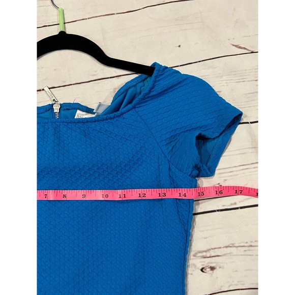 Bisou Bisou Blue Pencil Bodycon Dress Size 4 - Picture 6 of 7
